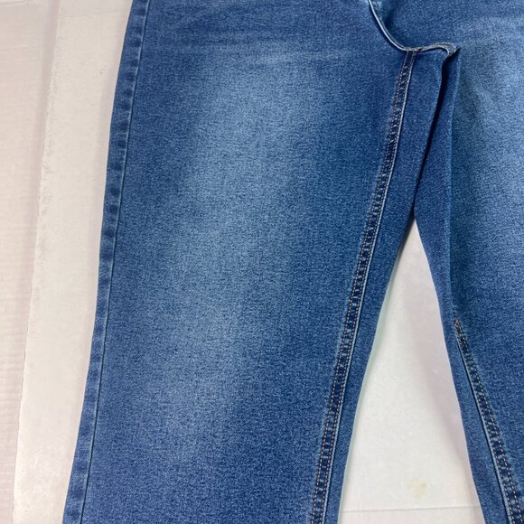 Frye Jeans Womens 34x28* High Rise Cropped Ankle Blue Faded Stretch Denim Tag 14 - Picture 4 of 16